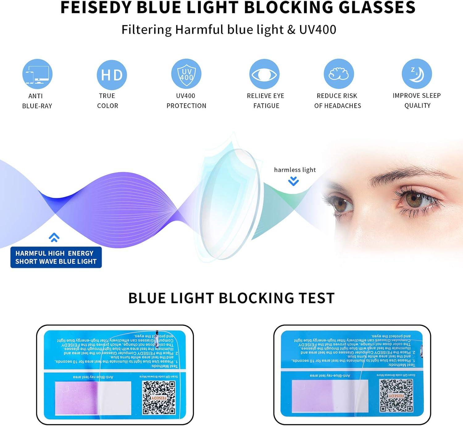 image:imageFEISEDY Lightweight Rimless Titanium Stainless Steel AntiBlue Light Reading Glasses B2686Black