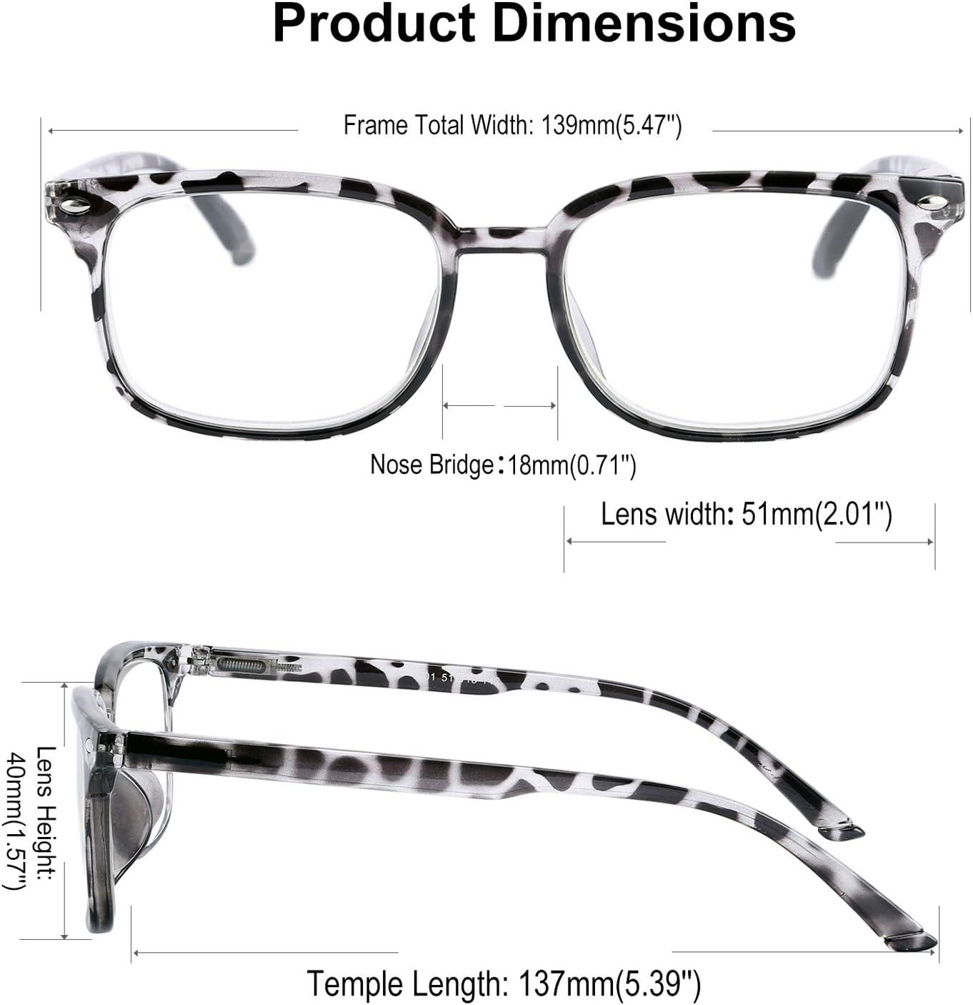 image:imageFEISEDY Reading Glasses Blue Light Blocking Reader Glasses with Spring Temples B2566Leopard
