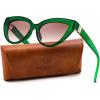 Green Frame + Gradient Red Brown Lens