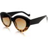 image:imageFEISEDY Oversized Cat Eye Sunglasses for Women Retro Thick Frame Oval Cateye Shades UV400 Sunnies B9068Black Leopard