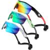 3pack Black & Red+transparent Green & Green+spot White & Blue
