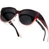 Gradual Red Frame & Grey Lens