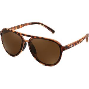 FEISEDY Polarized Aviator Sunglasses for Men Women Trendy Classic Sports Driving Outdoor TAC Lens UV400 TR90 Eyewears B0378(Leopard/Brown)